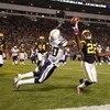 PITTSBURGH - OCTOBER 04:  William Gay #22 of the Pittsburgh Steelers breaks up a pass in the end zone intended for Malcom Floyd #80 of the San Diego Chargers on October 4, 2009 at Heinz Field in Pittsburgh, Pennsylvania. Pittsburgh won the game 38-28.  (P