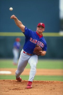 18 Mar 1998:  Pitcher Rick Helling of the Texas Rangers in action during a spring training game against the Pittsburgh Pirates at the McKenchnie Field in Bradenton, Florida.  The Rangers defeated the Pirates 7-3. Mandatory Credit: David Seelig  /Allsport