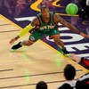 PHOENIX - FEBRUARY 14:  Nate Robinson of the New York Knicks comes down after dunking in the finals of the Sprite Slam Dunk Contest on All-Star Saturday Night, part of 2009 NBA All-Star Weekend at US Airways Center on February 14, 2009 in Phoenix, Arizona