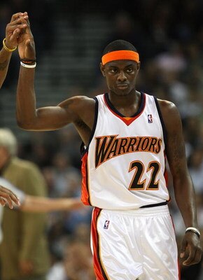 OAKLAND, CA - NOVEMBER 18:  Anthony Morrow #22 of the Golden State Warriors celebrates after hitting a shot against the Portland Trail Blazers during an NBA game on November 18, 2008 at Oracle Arena in Oakland, California. NOTE TO USER: User expressly ack