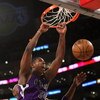 LOS ANGELES, CA - DECEMBER 12:  Jason Thompson #34 of the Sacramento Kings dunks against the Los Angeles Lakers on December 12, 2008 at Staples Center in Los Angeles, California.  The Lakers won 112-103.   NOTE TO USER: User expressly acknowledges and agr