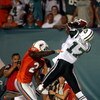 MIAMI - OCTOBER 12:  Receiver Braylon Edwards #17 of the New York Jets catches a pass against the Miami Dolphins at Land Shark Stadium on October 12, 2009 in Miami, Florida.  (Photo by Marc Serota/Getty Images)