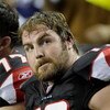 ATLANTA - NOVEMBER 23: Guard Harvey Dahl #73 of the Atlanta Falcons watches play against the Carolina Panthers at the Georgia Dome on November 23, 2008 in Atlanta, Georgia.  (Photo by Al Messerschmidt/Getty Images) 