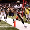 NEW ORLEANS - OCTOBER 18:  Reggie Bush #25 of the New Orleans Saints scores a touchdown against the New York Giants at the Louisiana Superdome on October 18, 2009 in New Orleans, Louisiana.  (Photo by Chris Graythen/Getty Images)