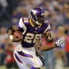 MINNEAPOLIS - OCTOBER 18:  Running back Adrian Peterson #28 of the Minnesota Vikings rushes the ball against the Baltimore Ravens during NFL action at Hubert H. Humphrey Metrodome on October 18, 2009 in Minneapolis, Minnesota.  (Photo by Doug Pensinger/Ge