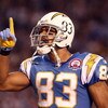 SAN DIEGO, CA - OCTOBER 19:  Vincent Jackson #83 of the San Diego Chargers celebrates his touchdown against the Denver Broncos in the first half during Monday Night Football on October 19, 2009 at Qualcomm Stadium in San Diego, California. (Photo by Donal