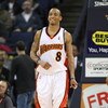 OAKLAND, CA - MARCH 30:  Monta Ellis #8 of the Golden State Warriors looks on against the Memphis Grizzlies during an NBA game on March 30, 2009 at Oracle Arena in Oakland, California. NOTE TO USER: User expressly acknowledges and agrees that, by download
