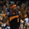 DALLAS - JANUARY 28:  Stephen Jackson #1 of the Golden State Warriors during play against the Dallas Mavericks on January 28, 2008 at American Airlines Center in Dallas, Texas.  NOTE TO USER: User expressly acknowledges and agrees that, by downloading and