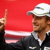 LONDON, ENGLAND - OCTOBER 20:  New Formula One World Champion Jenson Button of Great Britain and Brawn GP poses for Virgin Media's SpeedWeek50 photocall at Bluewater Shopping Centre on October 20, 2009 in London, England.  (Photo by Paul Gilham/Getty Imag