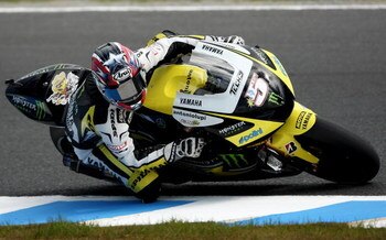 PHILLIP ISLAND, AUSTRALIA - OCTOBER 16:  Colin Edwards of the USA rides the #5 Monster Yamaha Tech 3 Yamaha during a practice session ahead of the MotoGP of Australia at Phillip Island Grand Prix Circuit on October 16, 2009 in Phillip Island, Australia.  