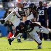 JACKSONVILLE, FL - JANUARY 01:  Danny Amendola #20 of the Texas Tech Red Raiders is tackled by  Ras-I Dowling #19 of the Virginia Cavaliers during the Gator Bowl at Jacksonville Municipal Stadium on January 1, 2008 in Jacksonville, Florida.  (Photo by Sam
