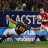 CAPE TOWN, SOUTH AFRICA - JUNE 23:  Shane Wiliams of the Lions makes a break during the match between the Emerging Springboks and the British and Irish Lions as part of their 2009 tour of South Africa at Newlands Stadium on June 23, 2009 in Cape Town, Sou
