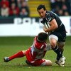 WORCESTER, UNITED KINGDOM - MARCH 22:  Rico Gear of Worcester avoids a tackle during the Guinness Premiership game between Worcester Warriors and Gloucester at Sixways Stadium on March 22, 2009 , Worcester, England.  (Photo by John Gichigi/Getty Images)