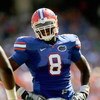 GAINESVILLE, FL - SEPTEMBER 27:  Carlos Dunlap #8 of the Florida Gators stands on the field during the game against the Mississippi Rebels at Ben Hill Griffin Stadium on September 27, 2008 in Gainesville, Florida.  (Photo by Sam Greenwood/Getty Images)