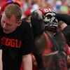 JACKSONVILLE, FL - NOVEMBER 01: Georgia fans react as the Florida Gators build up a large lead in the third quarter against the Georgia Bulldogs at Jacksonville Municipal Stadium on November 1, 2008 in Jacksonville, Florida. Florida defeated Georgia 49-10