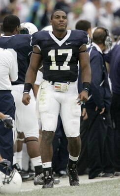 STATE COLLEGE, PA - SEPTEMBER 12: Quarterback Darryl Clark #17 of the Penn State Nittany Lions walks on the sideline against the Syracuse Orangemen during the second half at Beaver Stadium  September 12, 2009 in State College, Pennsylvania. Penn State won