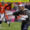 DENVER - OCTOBER 04:  Head coach Josh McDaniels of the Denver Broncos celebrates after Brandon Marshall caught the game winning 51 yard touchdown reception against the Dallas Cowboys with 2:47 remaining in the fourth quarter during NFL action at Invesco F