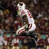 ORLANDO, FL - DECEMBER 27:  O'Brien Schofield #50 of the Wisconsin Badgers reacts to a missed interception during the Champs Bowl against the Florida State Seminoles on December 27, 2008 at the Citrus Bowl in Orlando, Florida.  (Photo by Sam Greenwood/Get