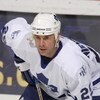 WASHINGTON - JANUARY 21:  Joe Nieuwendyk #25 of the Toronto Maple Leafs looks on during warmups before the game against the Washington Capitals on January 21, 2004 at the MCI Center in Washington, D.C.  The Maple Leafs defeated the Capitals 3-2.  (Photo b