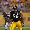 PITTSBURGH - AUGUST 13:  LaMarr Woodley #56 of the Pittsburgh Steelers stands on the field during the preseason NFL game against the Arizona Cardinals at Heinz Field on August 13, 2009 in Pittsburgh, Pennsylvania.  The Steelers won 20-10.  (Photo by Rick 