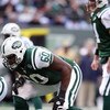 EAST RUTHERFORD, NJ - NOVEMBER 09: D'Brickashaw Ferguson #60 of the New York Jets in the defensive line against the St. Louis Rams at Giants Stadium on November 9, 2008 in East Rutherford, New Jersey. (Photo by Nick Laham/Getty Images) 