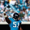 JACKSONVILLE, FL - OCTOBER 18:  Clint Ingram #51 of the Jacksonville Jaguars asks the crowd for noise during the game against the St. Louis Rams  at Jacksonville Municipal Stadium on October 18, 2009 in Jacksonville, Florida.  (Photo by Sam Greenwood/Gett