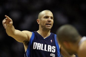 SAN ANTONIO - APRIL 18:  Guard Jason Kidd #2 of the Dallas Mavericks during play against the San Antonio Spurs in Game One of the Western Conference Quarterfinals during the 2009 NBA Playoffs at AT&T Center on April 18, 2009 in San Antonio, Texas. NOTE TO