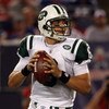 EAST RUTHERFORD, NJ - AUGUST 29:  Mark Sanchez #6 of the New York Jets throws a pass against the New York Giants on August 29, 2009 at Giants Stadium in East Rutherford, New Jersey.  (Photo by Jim McIsaac/Getty Images)