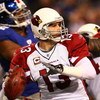 EAST RUTHERFORD, NJ - OCTOBER 25:  Kurt Warner #13 of the Arizona Cardinals looks to pass against the New York Giants on October 25, 2009 at Giants Stadium in East Rutherford, New Jersey.  (Photo by Chris McGrath/Getty Images)