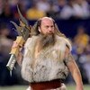 MINNEAPOLIS - OCTOBER 18:  Ragnar, the Vikings mascot, supports the Minnesota Vikings against the Baltimore Ravens during NFL action at Hubert H. Humphrey Metrodome on October 18, 2009 in Minneapolis, Minnesota. The Vikings defeated the Ravens 33-31.  (Ph