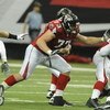 ATLANTA - NOVEMBER 9: Guard Harvey Dahl #73 of the Atlanta Falcons blocks against the New Orleans Saints at the Georgia Dome on November 9, 2008 in Atlanta, Georgia.  (Photo by Al Messerschmidt/Getty Images) 