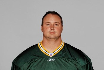GREEN BAY, WI - 2007:  Jason Spitz of the Green Bay Packers poses for his 2007 NFL headshot at photo day in Green Bay, Wisconsin.  (Photo by Getty Images)