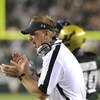 TAMPA, FL - SEPTEMBER 12: Coach Jim Leavitt of the University of South Florida Bulls directs play against the Kansas University Jayhawks at Raymond James Stadium on September 12, 2008 in Tampa, Florida.  (Photo by Al Messerschmidt/Getty Images) 