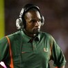 TALLAHASSEE, FL - SEPTEMBER 07:  Head coach Randy Shannon of the Miami Hurricanes watches his team take on the Florida State Seminoles at Doak Campbell Stadium on September 7, 2009 in Tallahassee, Florida. Miami defeated Florida State 38-34.  (Photo by Do