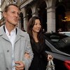 PARIS - OCTOBER 23:  Michael Schumacher (L) and Michele Yeoh (R) leave the Westin Hotel after Jean Todt was elected president of Inernational Automobile Federation (FIA) on October 23, 2009 in Paris, France.  (Photo by Pascal Le Segretain/Getty Images)