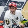 KUALA LUMPUR, MALAYSIA - OCTOBER 25:  Fiat Yamaha Team rider Valentino Rossi of Italy celebrates after winning his ninth MotoGP World Championship title with his third place in the Malaysian MotoGP, which is round 16 of the MotoGP World Championship at th