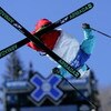 ASPEN, CO - JANUARY 25:  Tanner Hall of Kalispell, Montana competes in the Skiing Superpipe Men's Elimination at the ESPN Winter X Games 11 on January 25, 2007 in Aspen, Colorado.  (Photo by Doug Pensinger/Getty Images)