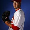 JUPITER, FL - FEBRUARY 26:  Chris Carpenter #29 of the St. Louis Cardinals during photo day at Roger Dean Stadium on February 26, 2008 in Jupiter, Florida.  (Photo by Doug Benc/Getty Images)  