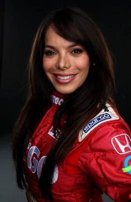 HOMESTEAD, FL - FEBRUARY 26:  Milka Duno driver of the CITGO Dryer & Reinbold Dallara Honda poses for a portrait during Spring Testing for the IRL IndyCar Series on February 26, 2008 at Homestead Miami Speedway in Homestead, Florida.  (Photo by Jonathan F