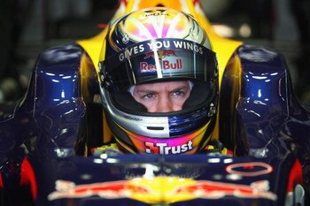 JEREZ DE LA FRONTERA, SPAIN - FEBRUARY 09:  Sebastian Vettel of Germany and Red Bull Racing F1 team prepares to drive the new RB5 Formula One car during the Red Bull 2009 F1 Launch at the Circuito de Jerez on February 9, 2009 in Jerez de la Frontera, Spai