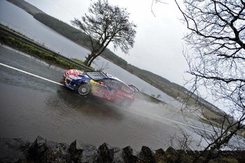 SLIGO, IRELAND : JANUARY 30: Sebastien Loeb and Daniel Elena of France and Monaco compete in their  Citroen Total WRT, Citroen C4 during leg 1 of the WRC, Rally of Ireland 2009 on Friday January 30, 2009 in Sligo, Ireland. (Photo By: Reporter Images/Getty
