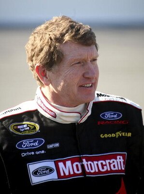 DAYTONA BEACH, FL - FEBRUARY 08:  Bill Elliott driver of the #21 Motorcraft Ford during qualifying for the NASCAR Sprint Cup Series Daytona 500 at Daytona International Speedway on February 8, 2009 in Daytona Beach, Florida.  (Photo by Jerry Markland/Gett