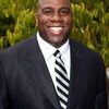 LOS ANGELES, CA - MAY 06:  Former NBA player Earvin 'Magic' Johnson poses for a photo before the USA TODAY Hollywood Hero honors him at the Beverly Hills Hotel on May 6, 2008 in Los Angeles, California.  (Photo by Alberto E. Rodriguez/Getty Images for USA