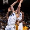 WESTWOOD, CA - MARCH 08:  Kevin Love #42 of the UCLA Bruins grabs a rebound against the California Golden Bears on March 8, 2008 at Pauley Pavillion in Westwood, California.  (Photo by Stephen Dunn/Getty Images)