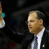 NEW ORLEANS - MARCH 18:  Head coach Mark Fox of the Nevada Wolf Pack signals from the sidelines during the second half against the Memphis Tigers during in two of the NCAA Men's Basketball Tournament at the New Orleans Arena on March 18, 2007 in New Orlea