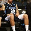 TAMPA, FL - MARCH 23:  Rob Jones #22 of the San Diego Toreros sits on the bench late in the game against the Western Kentucky Hilltoppers in the second round of the 2008 NCAA Tournament West Regional at the St. Pete Times Forum March 23, 2008 in Tampa, Fl