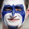 INDIANAPOLIS - JANUARY 15:  Trent Peterson of Avon, Indiana shows support for the Indianapolis Colts prior to the Colts' AFC Divisional Playoff game against the Pittsburgh Steelers January 15, 2006 at the RCA Dome in Indianapolis, Indiana.  (Photo by Andy