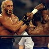 12 Jun 1998:  Hollywood Hogan (left) in action against Karl (Mailman) Malone during the WCW Bash at the Beach at the Cox Arena in San Diego, California. Mandatory Credit: Elsa Hasch  /Allsport