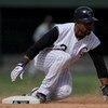 DENVER - MAY 18:  Center fielder Willy Taveras #3 of the Colorado Rockies steals second base against the Minnesota Twins during Interleague MLB action at Coors Field on May 18, 2008 in Denver, Colorado. The Rockies defeated the Twins 6-2.  (Photo by Doug 