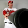 VIERA, FL - FEBRUARY 21:  Adam Dunn #44 of the Washington Nationals poses during photo day at Roger Dean Stadium on February 21, 2009 in Viera, Florida.  (Photo by Doug Benc/Getty Images)